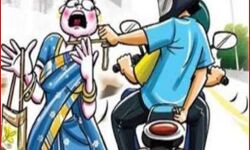 बाइक सवार लुटेरों पर फौजी की पत्नी पड़ी भारी-हलक से निकाल ली चेन