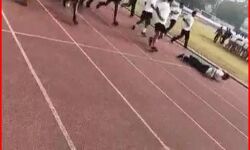 IPS की 50 मीटर दौड़ में डीजीपी फिनिशिंग लाइन पर गिरे धड़ाम