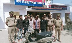 लूट की वारदात का खुलासा कर बड़े घर भेजे 5 आरोपी