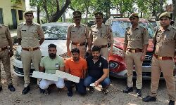 चोरी की क्रेटा व फॉक्सवेगन गाडी सहित 3 आरोपी अरेस्ट