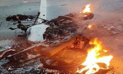 टक्कर लगने से बाइक बनी आग का गोला- झुलसने से दोनों बाइक सवार की मौत