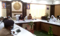 शांति समिति की बैठक में सड़क के गड्ढों व मच्छरों को लेकर दिखा लोगों में उबाल