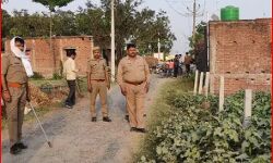 मंदिर मस्जिद निर्माण को लेकर दो पक्षों में टकराव- पुलिस बल तैनात