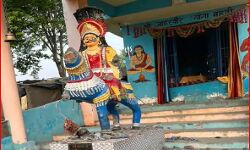 असामाजिक तत्वों की घिनौनी करतूत-महाडी पर जाहरवीर की मूर्ति खंडित