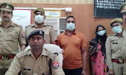 पत्नी का हत्यारोपी प्रेमी संग गिरफ्तार-हत्या में प्रयुक्त दुपटटा बरामद