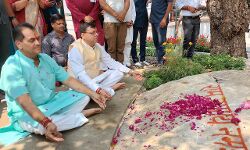 धामी ने किये कैंची धाम के दर्शन