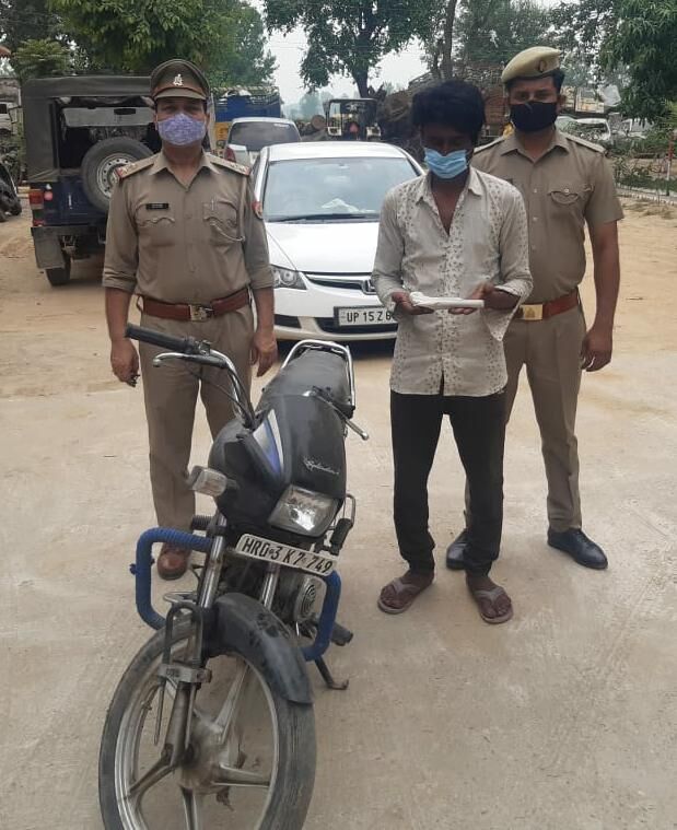 चोरी की बाइक सहित दबोचा वाहन चोर- भेजा जेल