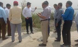 हसनपुर झील का अधिकारियों ने किया निरीक्षण-अब होगा सौन्दर्यीकरण