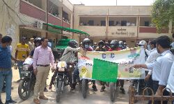 CHC संचालकों ने निकाली बाइक रैली- सड़क सुरक्षा के प्रति किया जागरूक