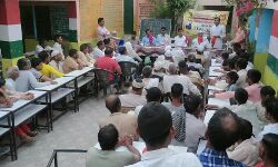 BSA ने कैराना विकास खण्ड के गॉव पंजीठ में लगायी संध्या चौपाल