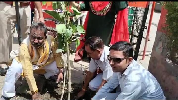हरिशंकरी वृक्ष लगाकर दिया सर्वधर्म एवं सर्व समाज एकता का संदेश