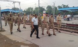 जुमे की नमाज को लेकर अलर्ट मोड पर पुलिस कर रही चौतरफा निगरानी