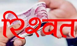 घूस लेते राजस्व निरीक्षक को रंगे हाथ किया गिरफ्तार