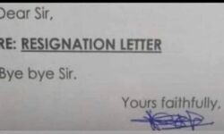 तीन शब्दों में दे दिया बॉस को इस्तीफा- मजेदार लेटर हो रहा वायरल तीन शब्दों में दे दिया बॉस को इस्तीफा- मजेदार लेटर हो रहा वायरल
