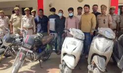 भारी वाहनों के साथ 3 अन्तर्राजीय वाहन चोर को अरेस्ट कर भेजा जेल