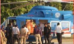 बाल बाल बचे योगी- हेलीकॉप्टर से टकराया पक्षी-कराई इमरजेंसी लैंडिंग