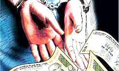 MCD  का कर्मचारी रिश्वत लेते गिरफ्तार