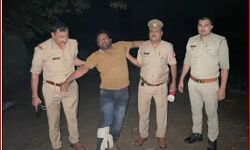 मुठभेड़ में लंगड़ा कर अरेस्ट किया 25 हजारी बदमाश- असलहा बरामद मुठभेड़ में लंगड़ा कर अरेस्ट किया 25 हजारी बदमाश- असलहा बरामद