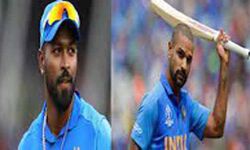 पांड्या और धवन की वनडे टीम में वापसी