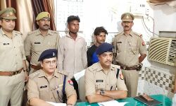 पलक झपकते ही बाइक चोरी करने वाले दो चोर पुलिस के शिकंजे में फंसे