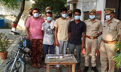 लूट का खुलासा कर दबोचे चार आरोपी- पुलिस ने भेजे जेल