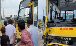 हाईवे पर तीन वाहनों की भिडंत में बच्चों समेत दर्जनों घायल, मची चीख पुकार हाईवे पर तीन वाहनों की भिडंत में बच्चों समेत दर्जनों घायल, मची चीख पुकार