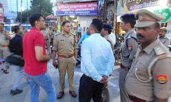 SSP ने कावंड़ मार्गों का जायजा लेकर चेक किये CCTV- कांवड़ियों से की वार्ता