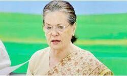 सोनिया गांधी से ईडी की पुछताछ के विरोध में कांग्रेस का प्रदर्शन