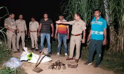 मुठभेड़ में गौकशों ने चखा पुलिस की गोली का पीतल- दोनों हुए लंगडे