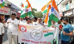 प्रेस क्लब महानगर रुड़की द्वारा निकाली गई तिरंगा यात्रा