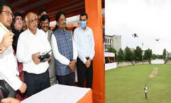 पटेल ने किया स्कूल ऑफ़ ड्रोन का शुभारंभ पटेल ने किया स्कूल ऑफ़ ड्रोन का शुभारंभ