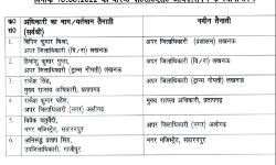 आधा दर्जन PCS अफसरों को तबादला कर शासन ने भेजा इधर से उधर