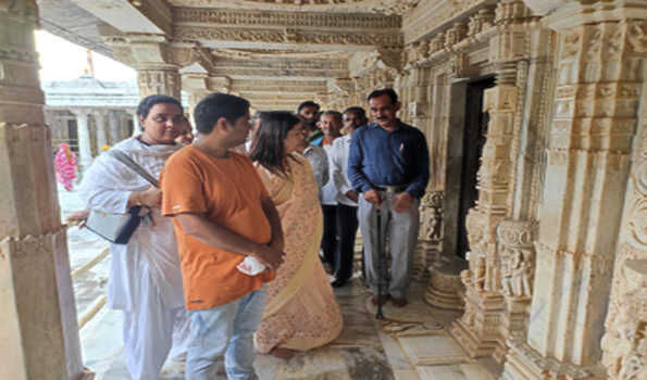 देलवाड़ा जैन मंदिर की शिल्पकला मुझे जीवन भर प्रेरित करेगी: लेखी