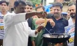 पीएम के जन्मदिन पर ठेला लगाकर तले पकोड़े- बेरोजगारों ने किया प्रदर्शन पीएम के जन्मदिन पर ठेला लगाकर तले पकोड़े- बेरोजगारों ने किया प्रदर्शन