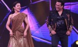 अभिनेत्री ने सामी-सामी गाना पर गोविंदा के साथ किया डांस