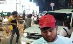 साइड नहीं देने पर बीच सड़क हुई खूब ढिशुम ढिशुम- लग गया जाम