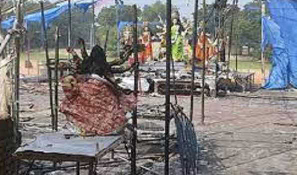 दुर्गा पंडाल में हुआ अग्निकांड चली गयी 5 लोगों की जान, 68 घायल