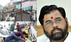 इमारत गिरने से पांच की मौत, दो घायल