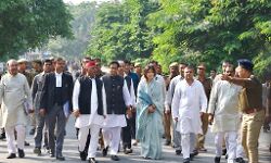 ससुर की समाधी पर श्रद्धांजलि के बाद डिम्पल ने किया नामांकन ससुर की समाधी पर श्रद्धांजलि के बाद डिम्पल ने किया नामांकन