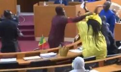 महिला सांसद को मारा थप्पड़- पार्लियामेंट में हाथापाई- चली कुर्सियां महिला सांसद को मारा थप्पड़- पार्लियामेंट में हाथापाई- चली कुर्सियां