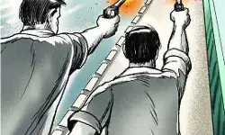 व्यापारी के घर पर अज्ञात बदमाशों द्वारा फायरिंग