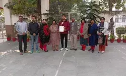 स्वर्ण पदक विजेता ध्रुव का एस. डी. कॉलेज ऑफ़ लॉ ने किया स्वागत