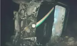 बीजेपी एमएलए की गाड़ी खाई में गिरी- चार घायल, विधायक की टूटी पसली