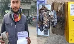 बात करते समय मोबाइल में उठा धुआं और हुआ ब्लास्ट- उडने से बचा कान