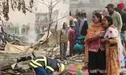 झुग्गियों में लगी आग से बेघर हुए सैकड़ों परिवार- धड़ाधड़ फटे सिलेंडर