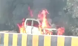 आग लगते ही कार को छोड़कर मौके से भागा मालिक-जांच में जुटी पुलिस आग लगते ही कार को छोड़कर मौके से भागा मालिक-जांच में जुटी पुलिस