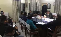 बैंक पदाधिकारियों के साथ की गयी बैठक- इस तारीख को लगेगी लोक अदालत