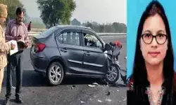 ट्रक में पीछे से घुसी कार- हादसे में चली गई एडीजे की जान