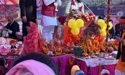 भागवत कथा में आम जनता को सम्बोधित करने पहुंचे ईश्वर मावी