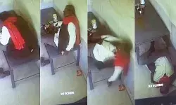 खाना खाता व्यक्ति अचानक से लुढ़ककर गिरा पीछे- वीडियो वायरल खाना खाता व्यक्ति अचानक से लुढ़ककर गिरा पीछे- वीडियो वायरल